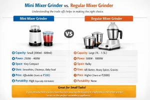 Mini Mixer Grinder vs. Regular Mixer Grinder