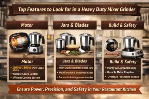 Top Features to Look for in a Heavy Duty Mixer Grinder