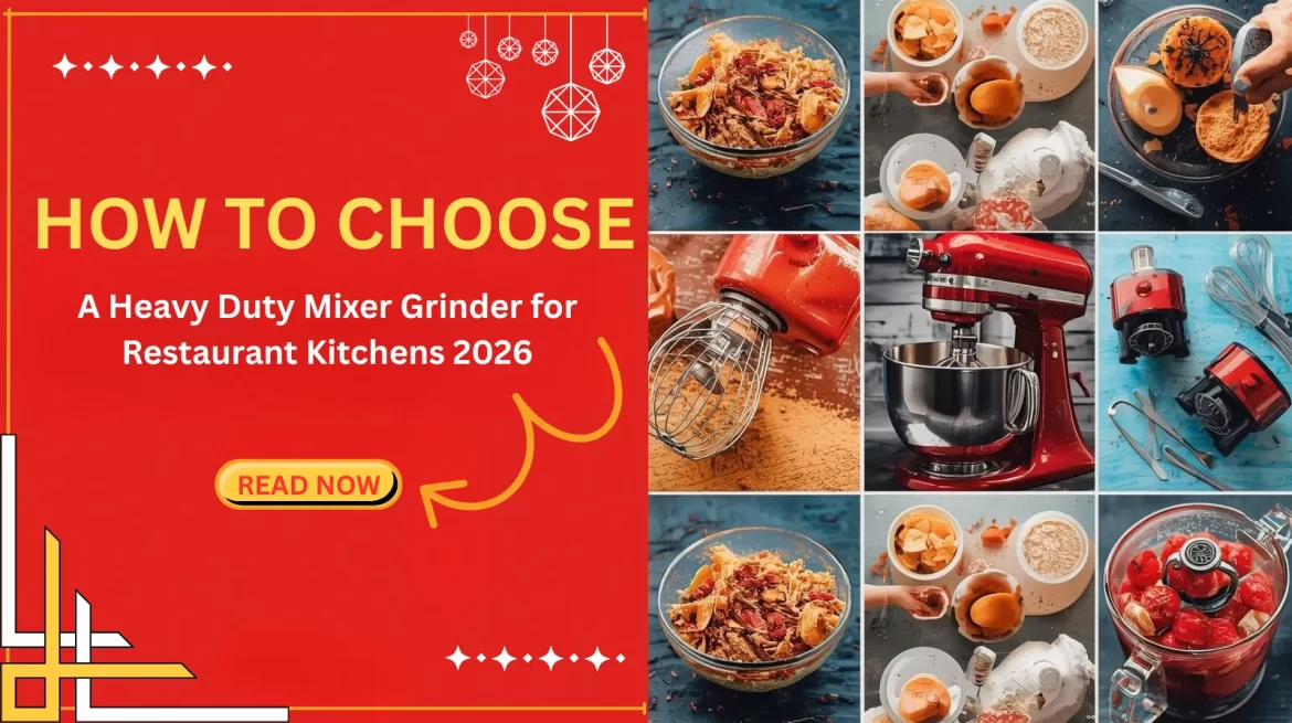 Heavy Duty Mixer Grinder for Restaurant