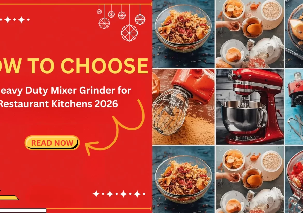 Heavy Duty Mixer Grinder for Restaurant